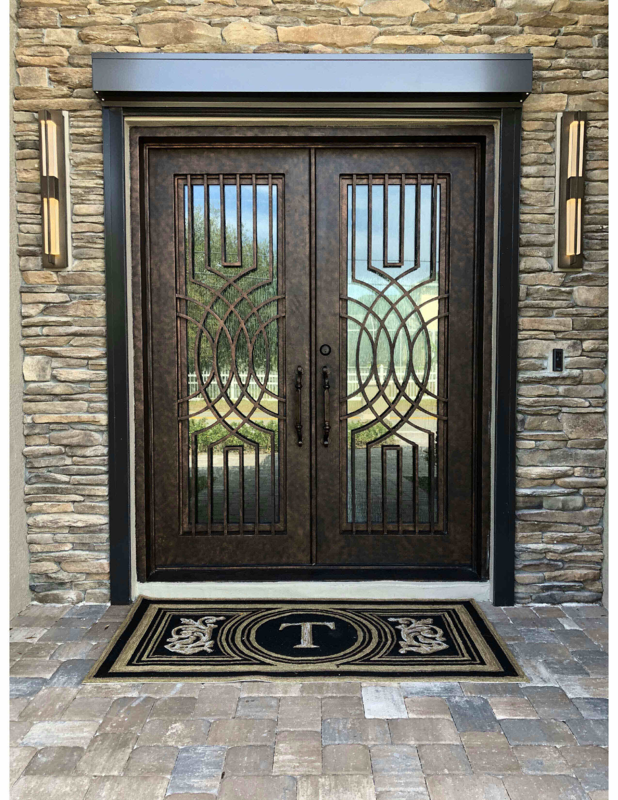Taylor Residence - Contemporary Iron Door